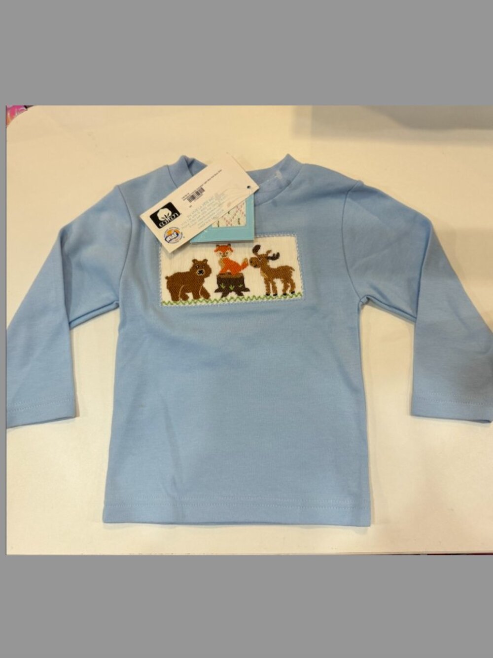 NWT Vive la Fete Smocked L/S Tee
